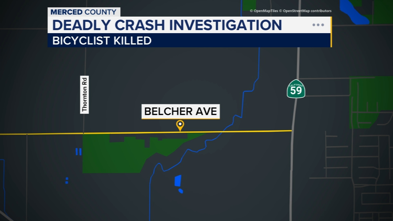27-year-old bicyclist killed in Merced County crash, CHP says