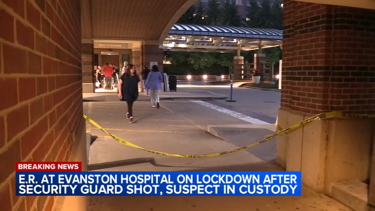 Security officer shot inside Evanston Hospital, suspect in custody
