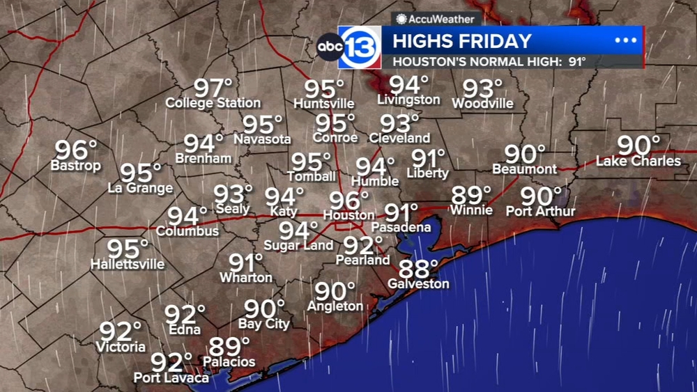 A much drier and hotter pattern for the weekend