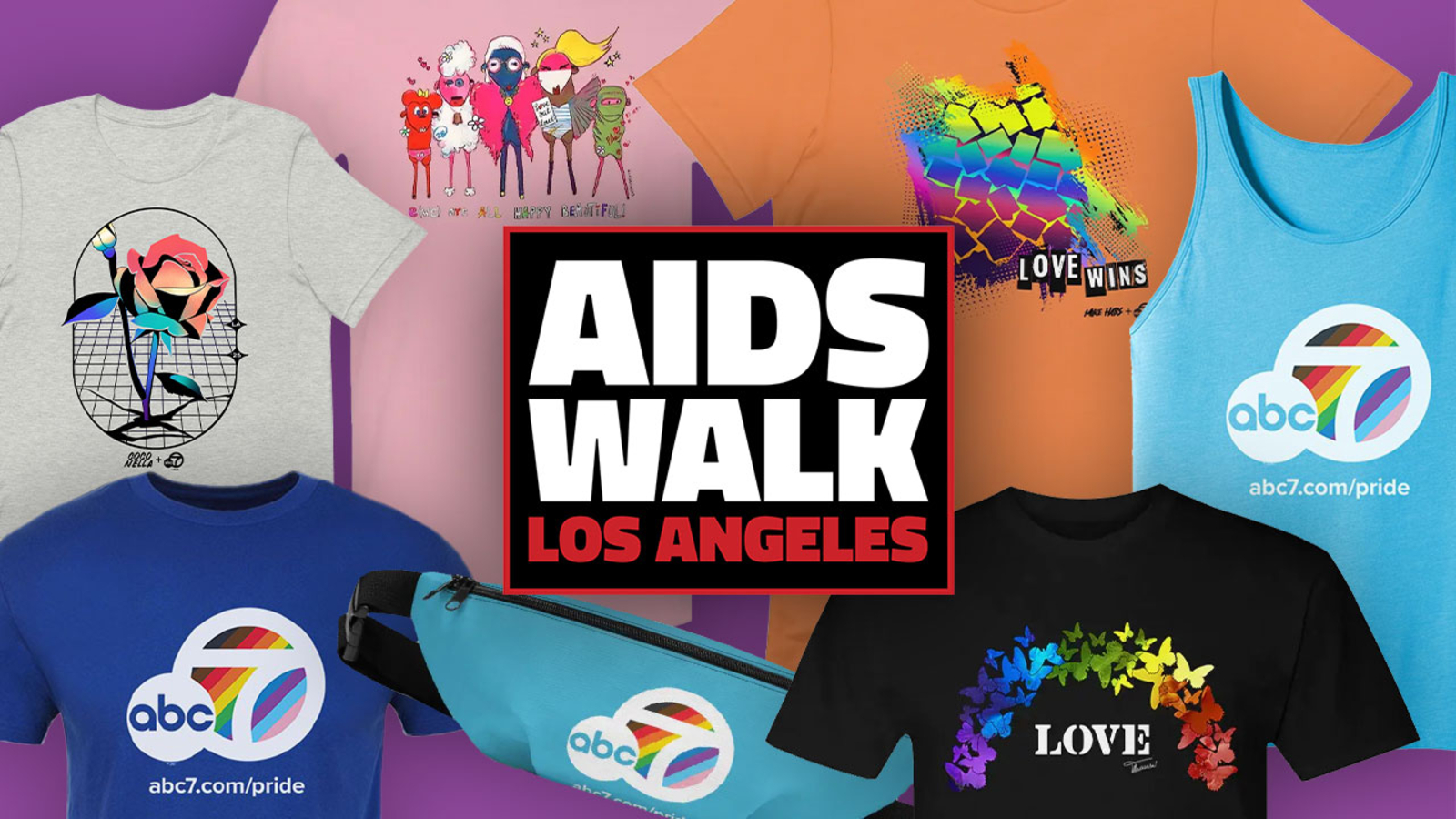 Show your pride with the 7 Pride Collection and support AIDS Walk LA Show your pride with the 7 Pride Collection and support AIDS Walk LA