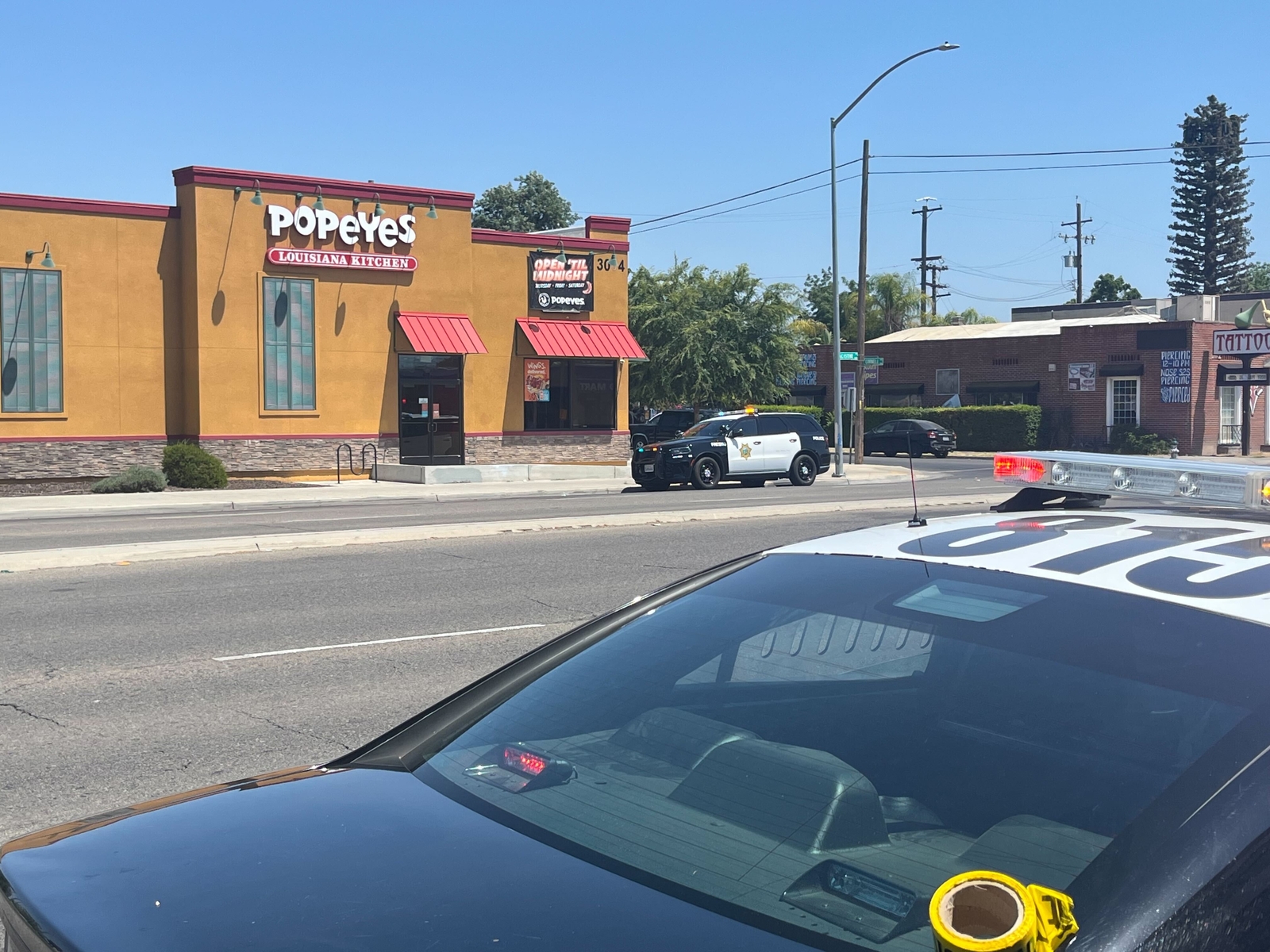 Stabbing at Central Fresno Popeyes sends one to hospital