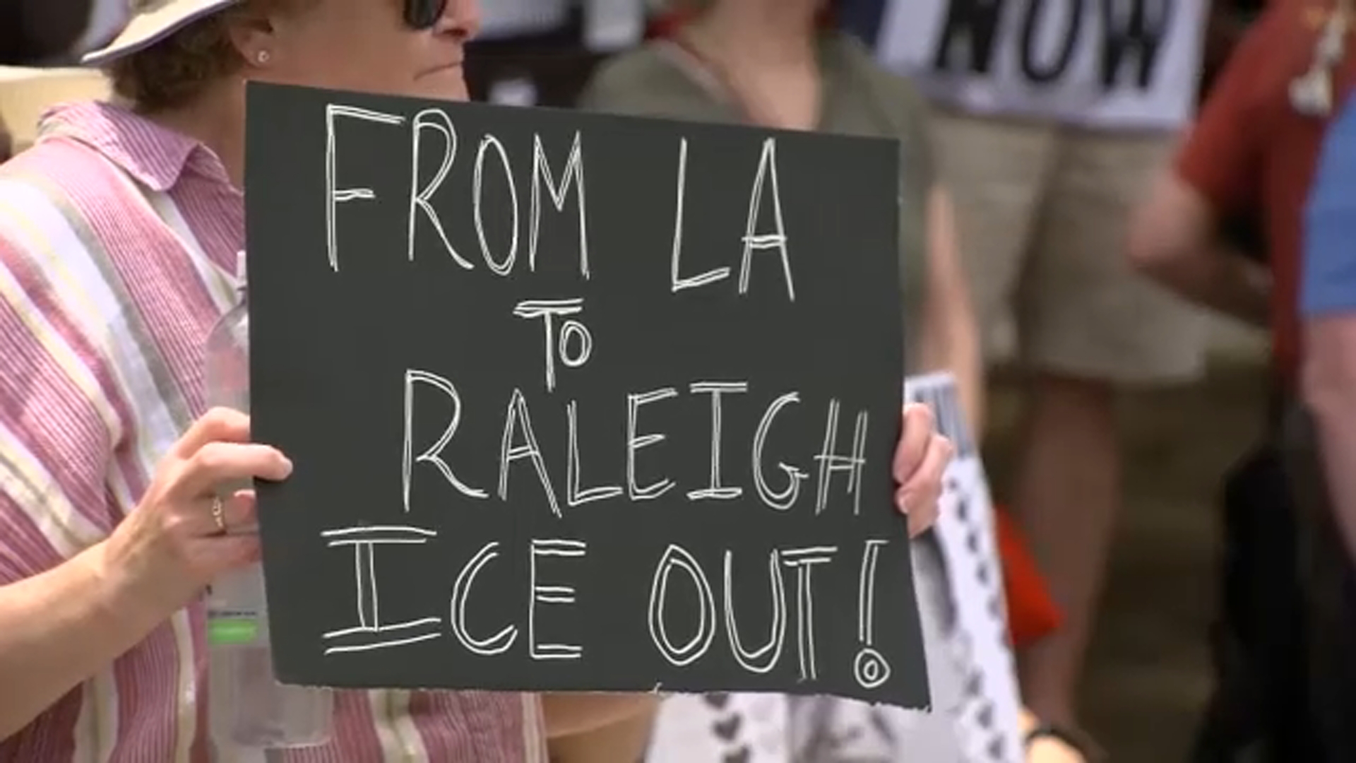 Peaceful rally held in Raleigh critical of ICE actions