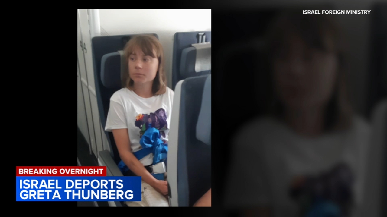 Israel deports Greta Thunberg after Gaza-bound ship she was on was seized