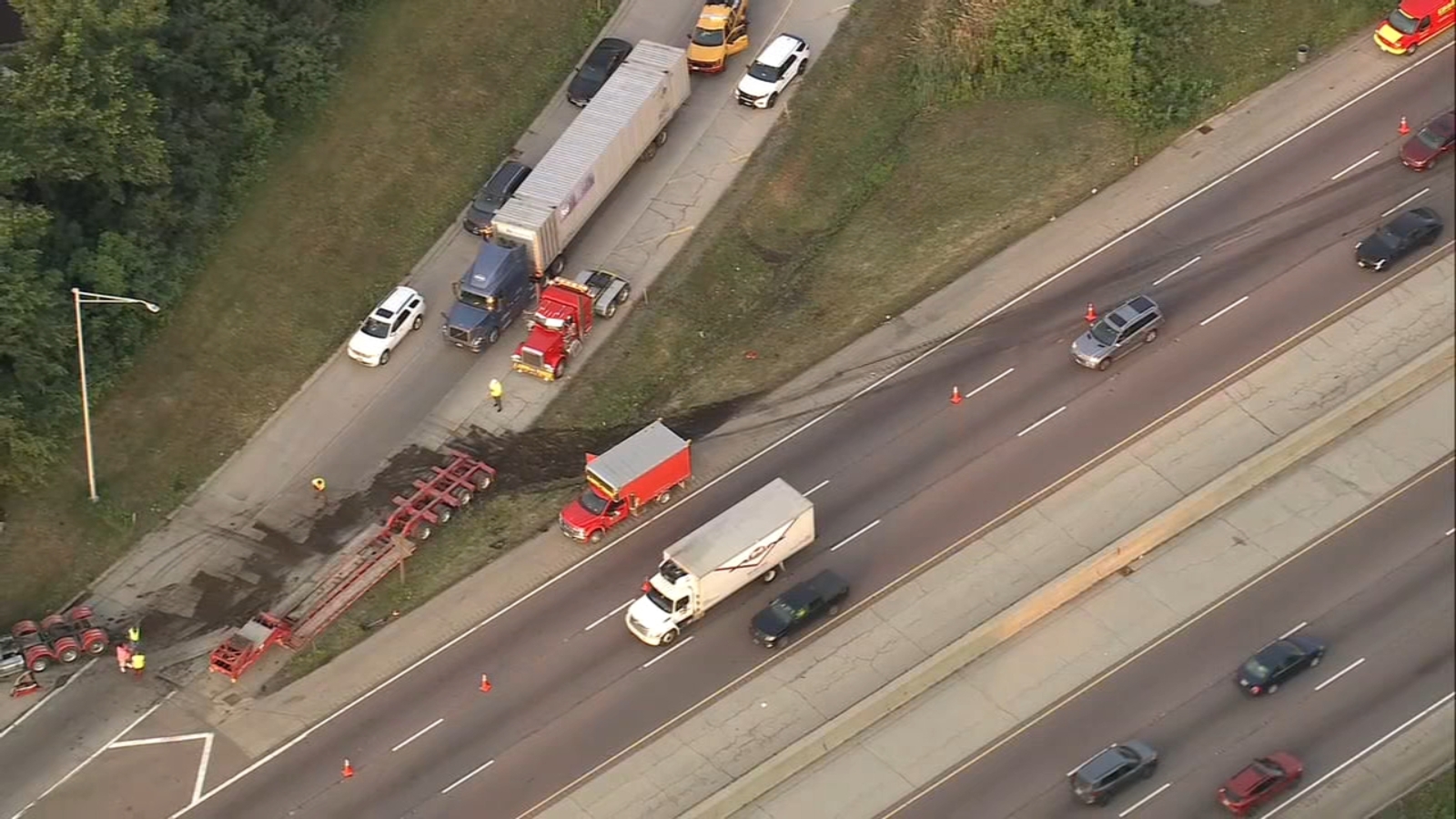 Chicago area traffic today Semi crash shuts down ramp from NB I294