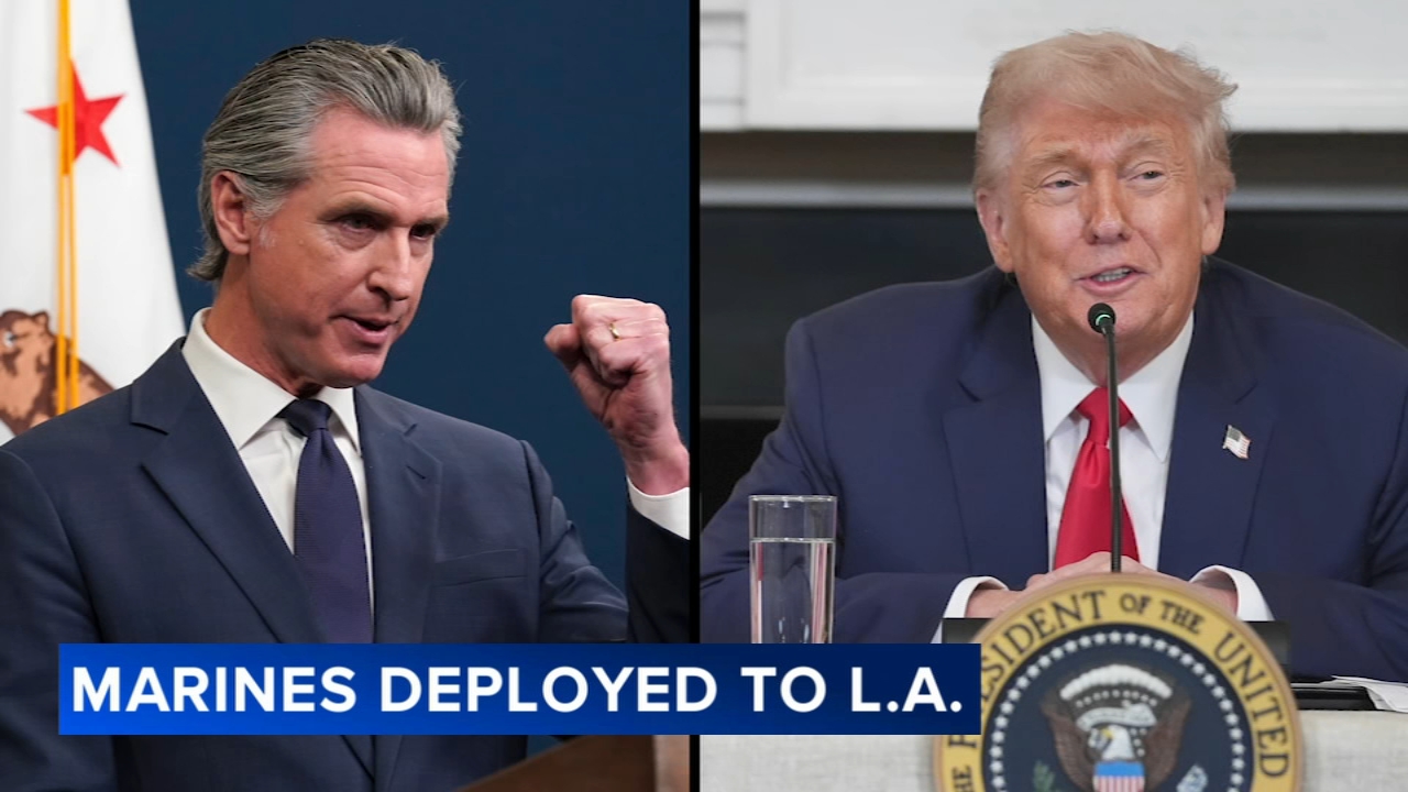 LA protests: California governor Newsom asks court to block Trump  administration from using troops in immigration raids - ABC7 Los Angeles