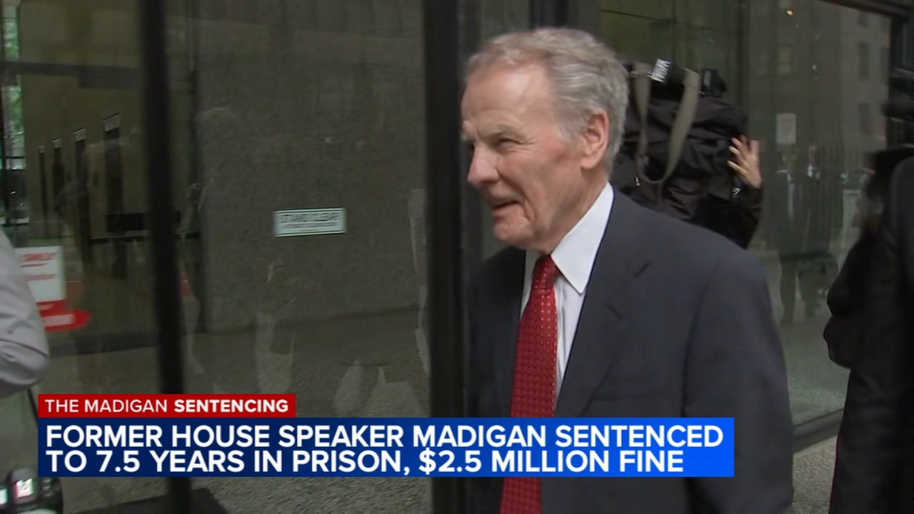 Madigan, 83, sentenced to 7 1/2 years in prison in corruption case