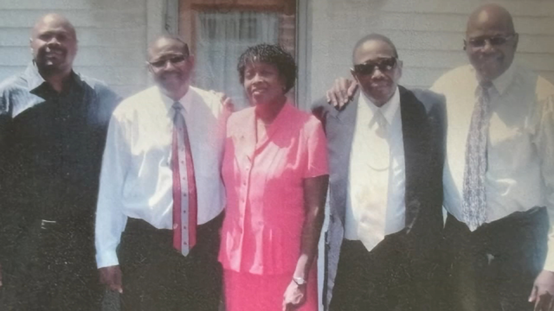 James Jenkins with family members.