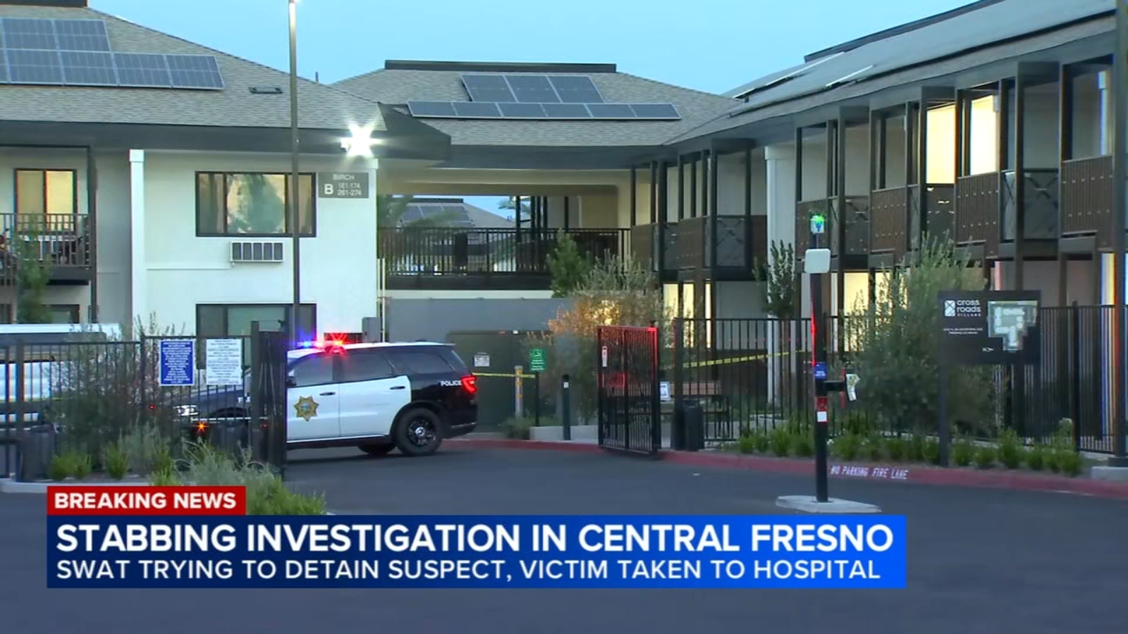 Suspect in standoff with police, SWAT following stabbing in central Fresno