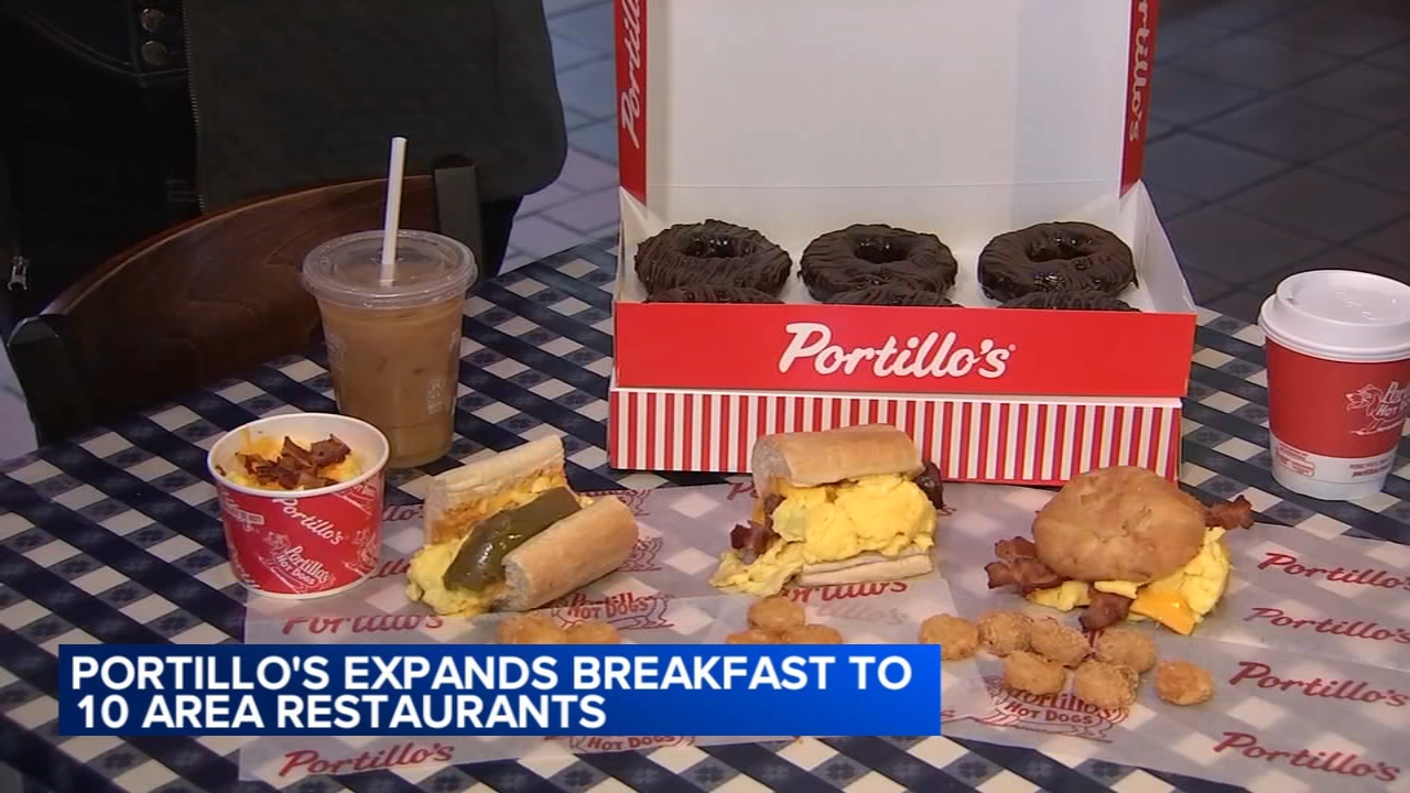 Portillo's adds breakfast menu to more locations across Chicago area