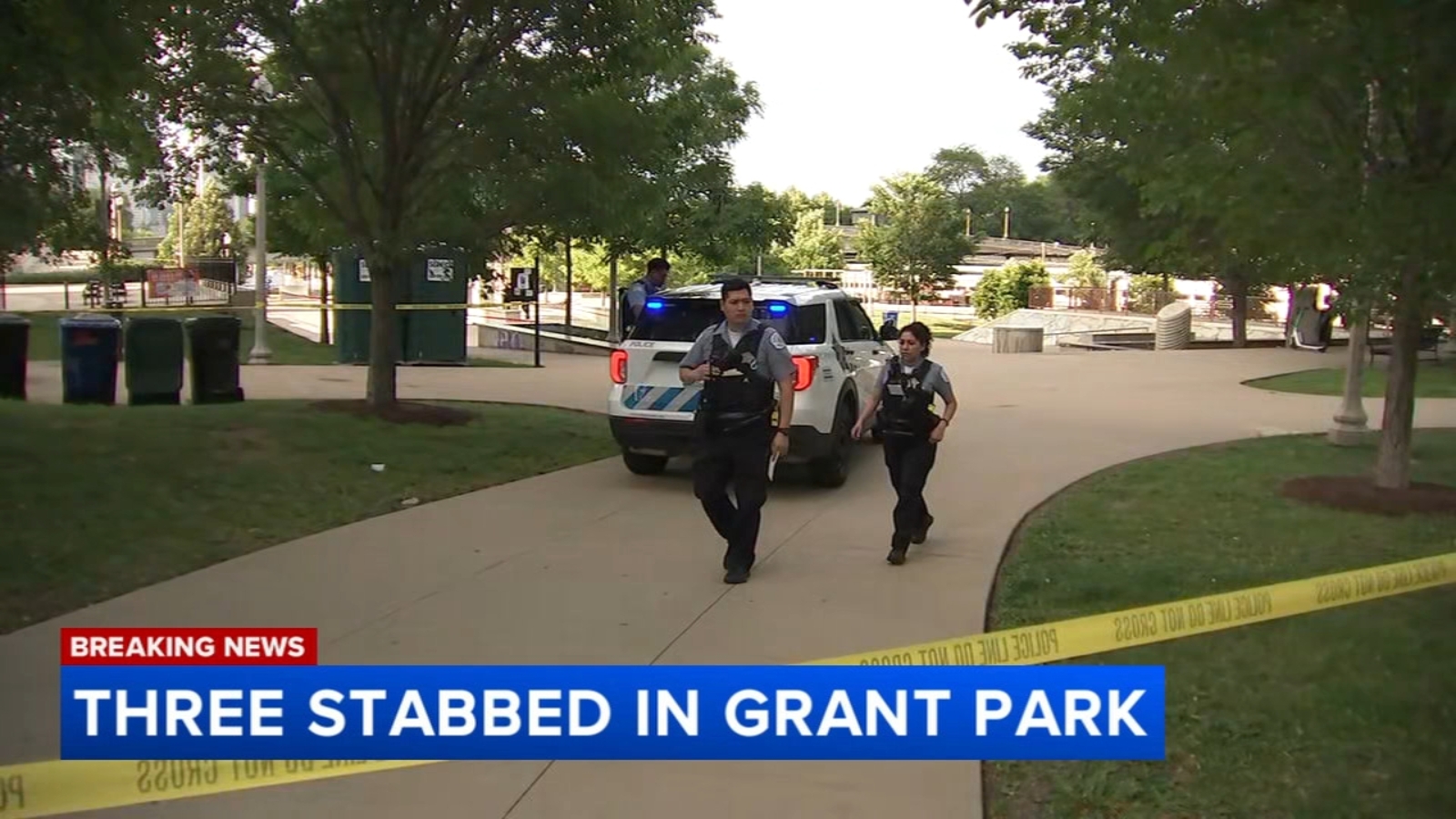 Grant Park stabbing: 3 stabbed during argument at 1100 South Michigan Avenue in South Loop, Chicago Police Department says - ABC7 Chicago