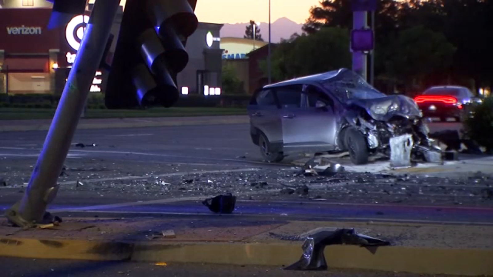 Woman hospitalized following car crash in northeast Fresno, police say