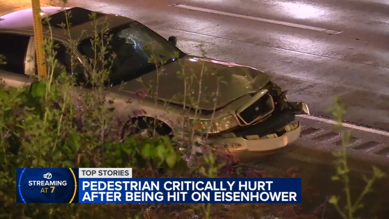 
Pedestrian struck, critically injured on Eisenhower Expressway