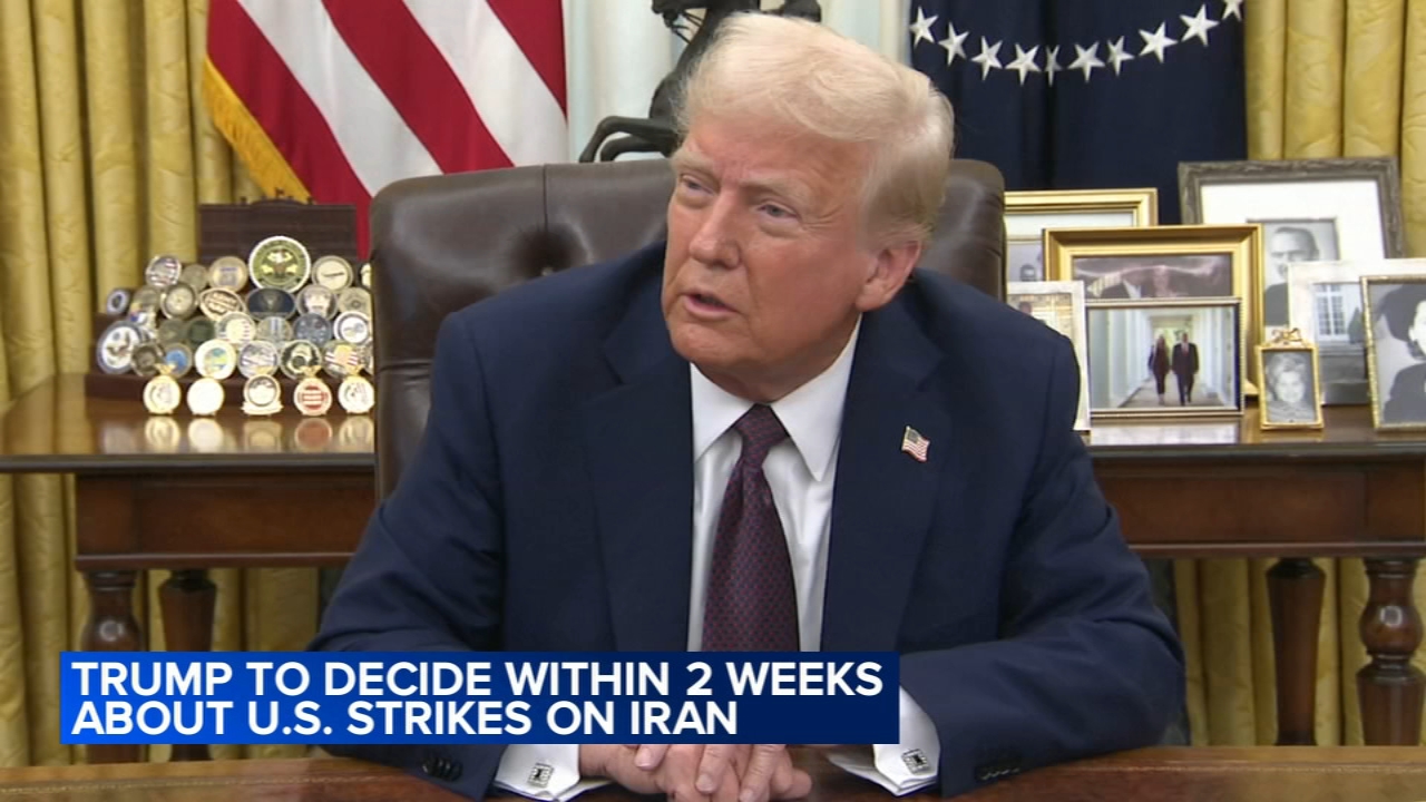 Trump to decide within 2 weeks about US strikes on Iran