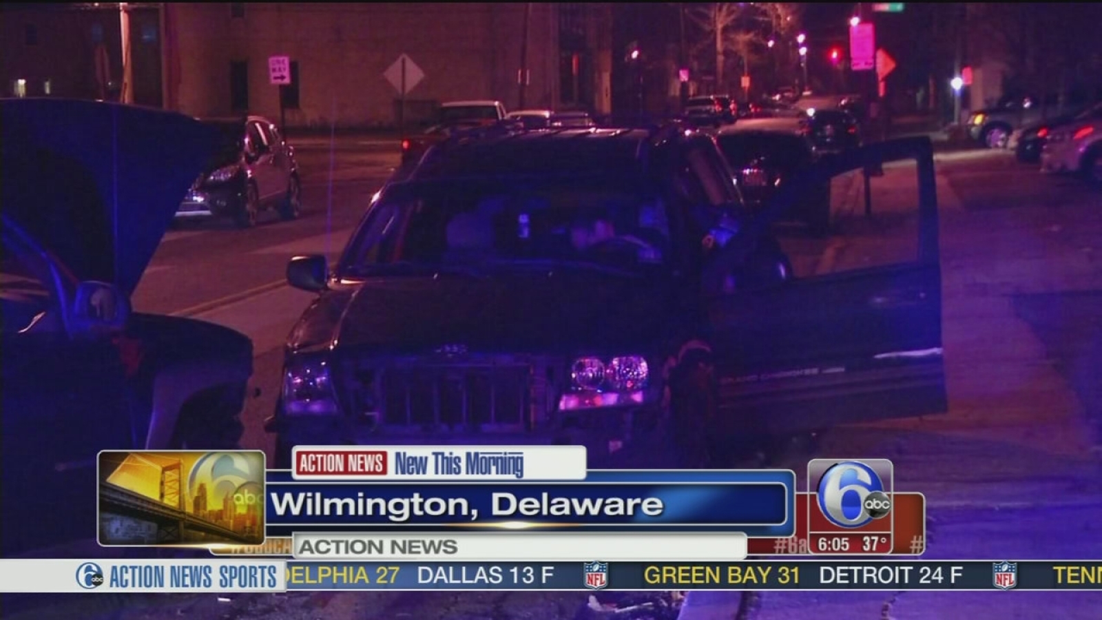 4 hurt after police chase ends in crash in Wilmington, Del. - 6abc ...