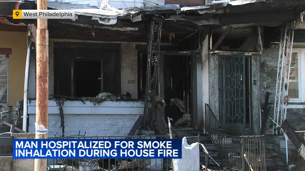 Firefighters battle hot temperatures and flames in West Philadelphia