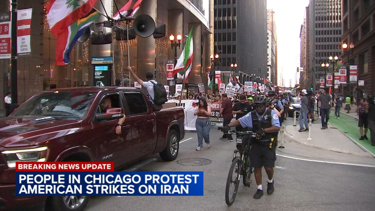 Groups protest for 2nd day against Trump's decision to strike Iran