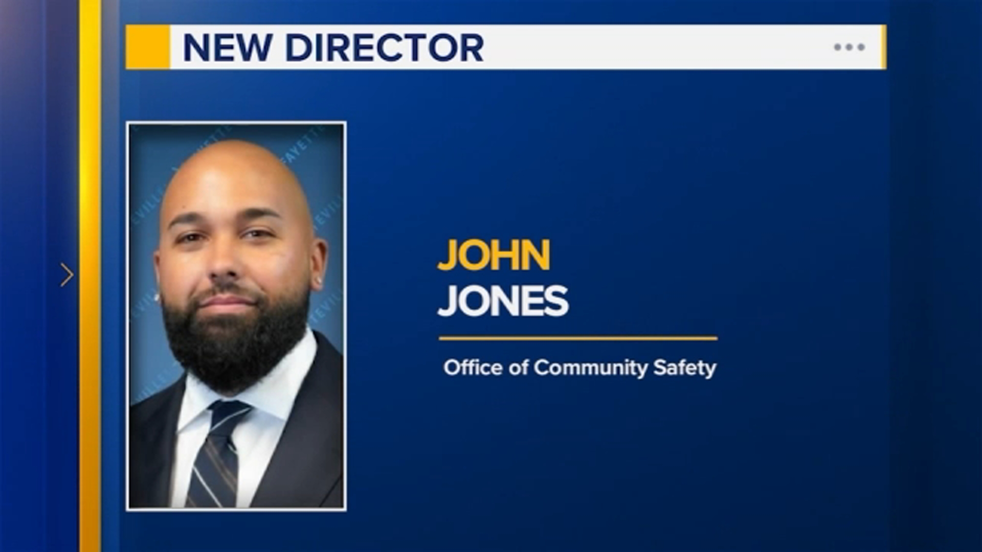 John Jones, Office of Community Safety in Fayetteville