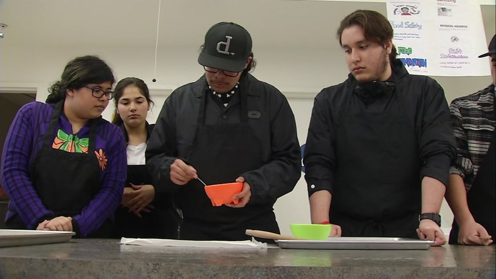 Hayward students baking cookies to help raise money for classmate with