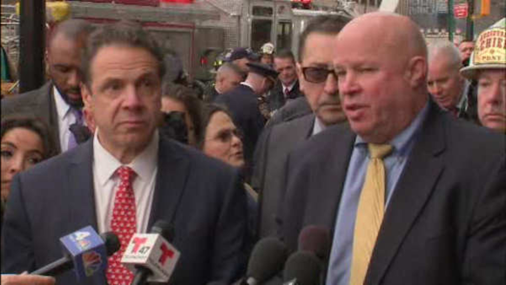 Press conference on LIRR crash in Brooklyn