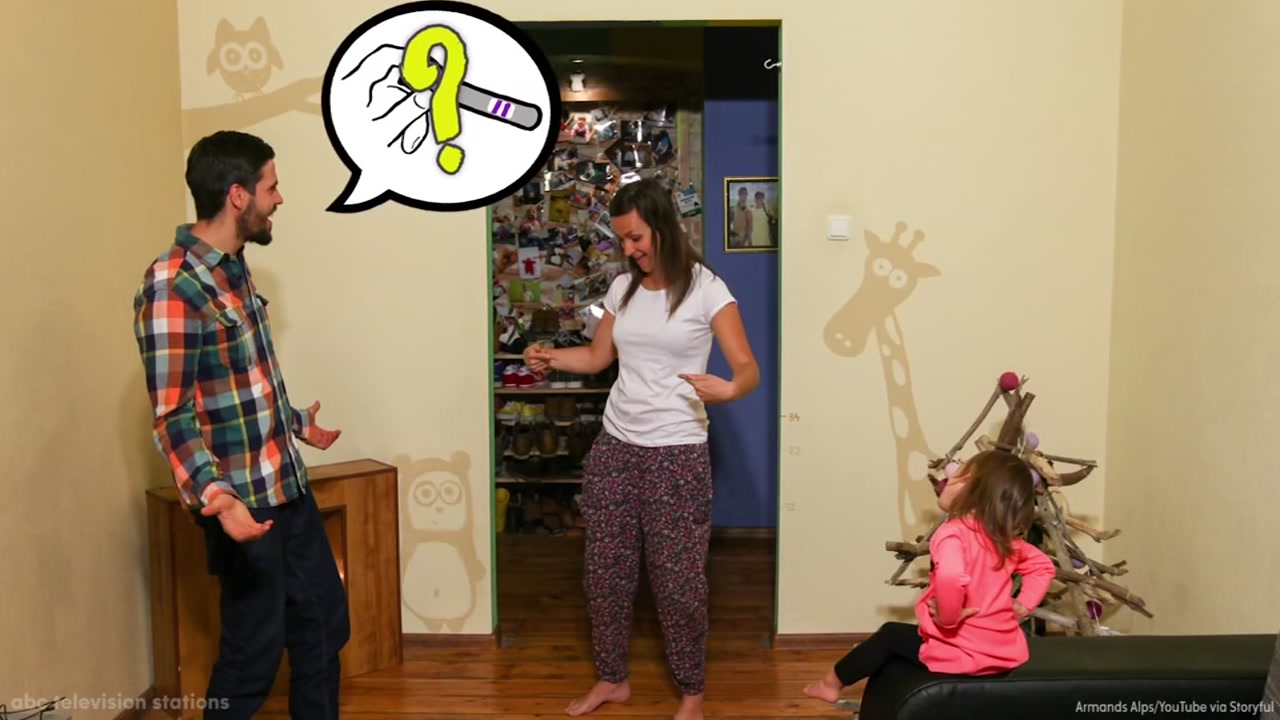 Family welcomes baby with stop-motion pregnancy time-lapse