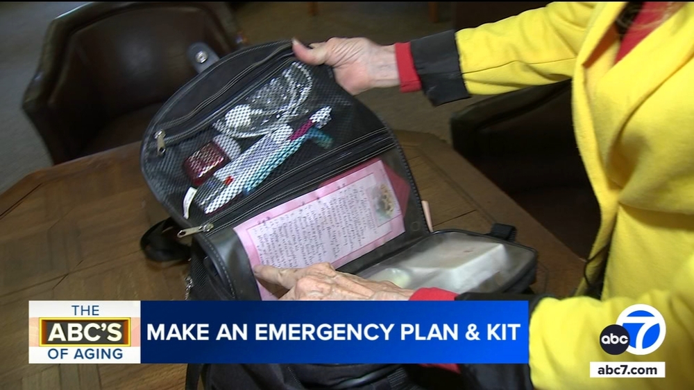 Elderly California residents are urged to prepare for emergencies