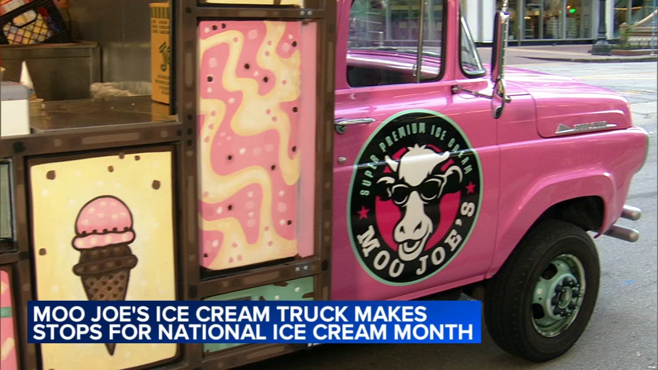 Moo Joe's Ice Cream truck handing out free scoops Tuesday
