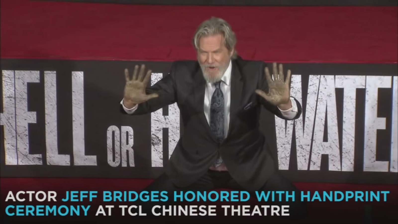 does jeff bridges use chewing tobacco Jeff Bridges honored with handprint ceremony at TCL Chinese Theatre