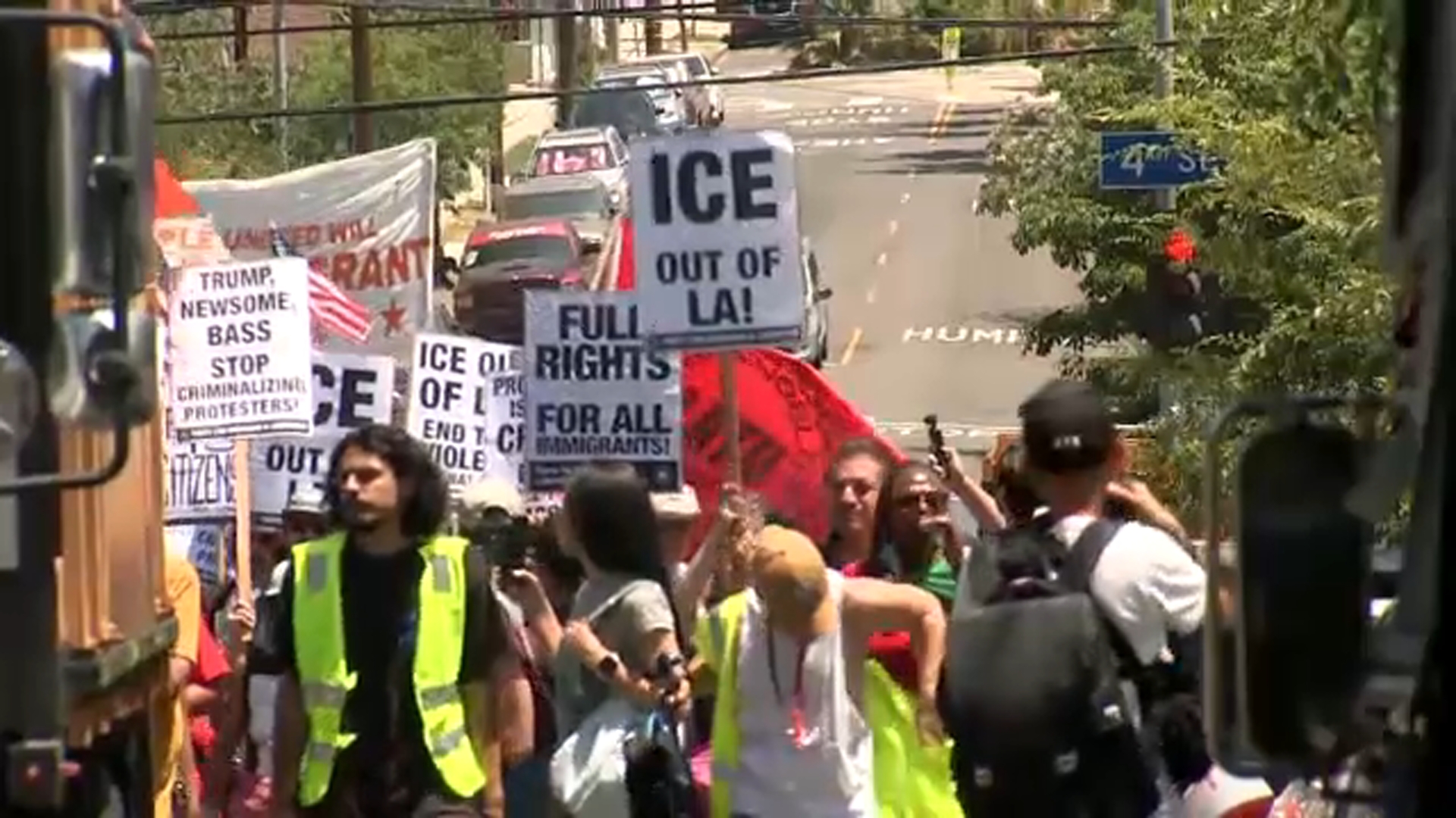 Several rallies held across LA for 'day of action' against raids