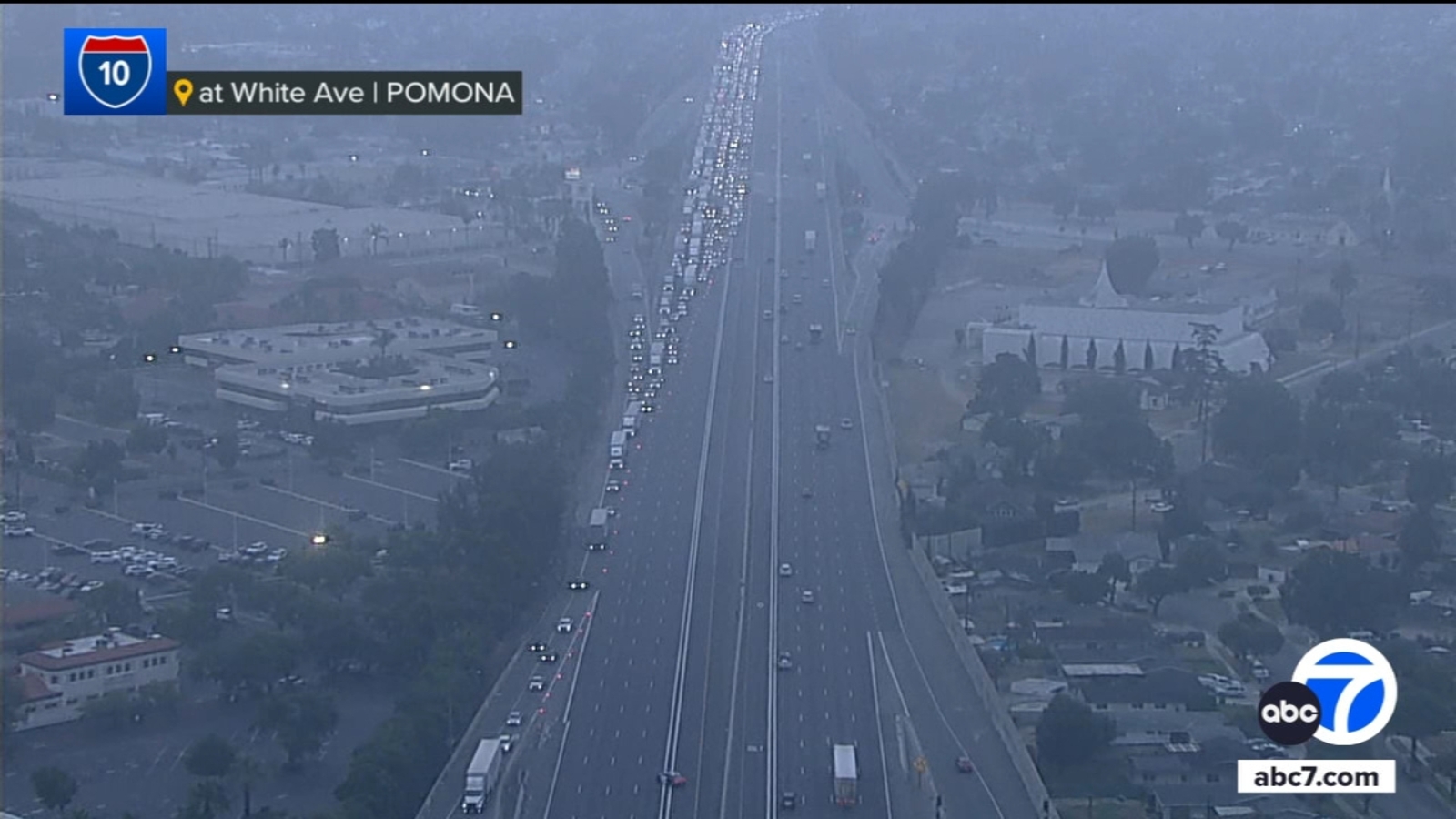 Deadly crash involving pedestrian shuts down westbound 10 Freeway in ...
