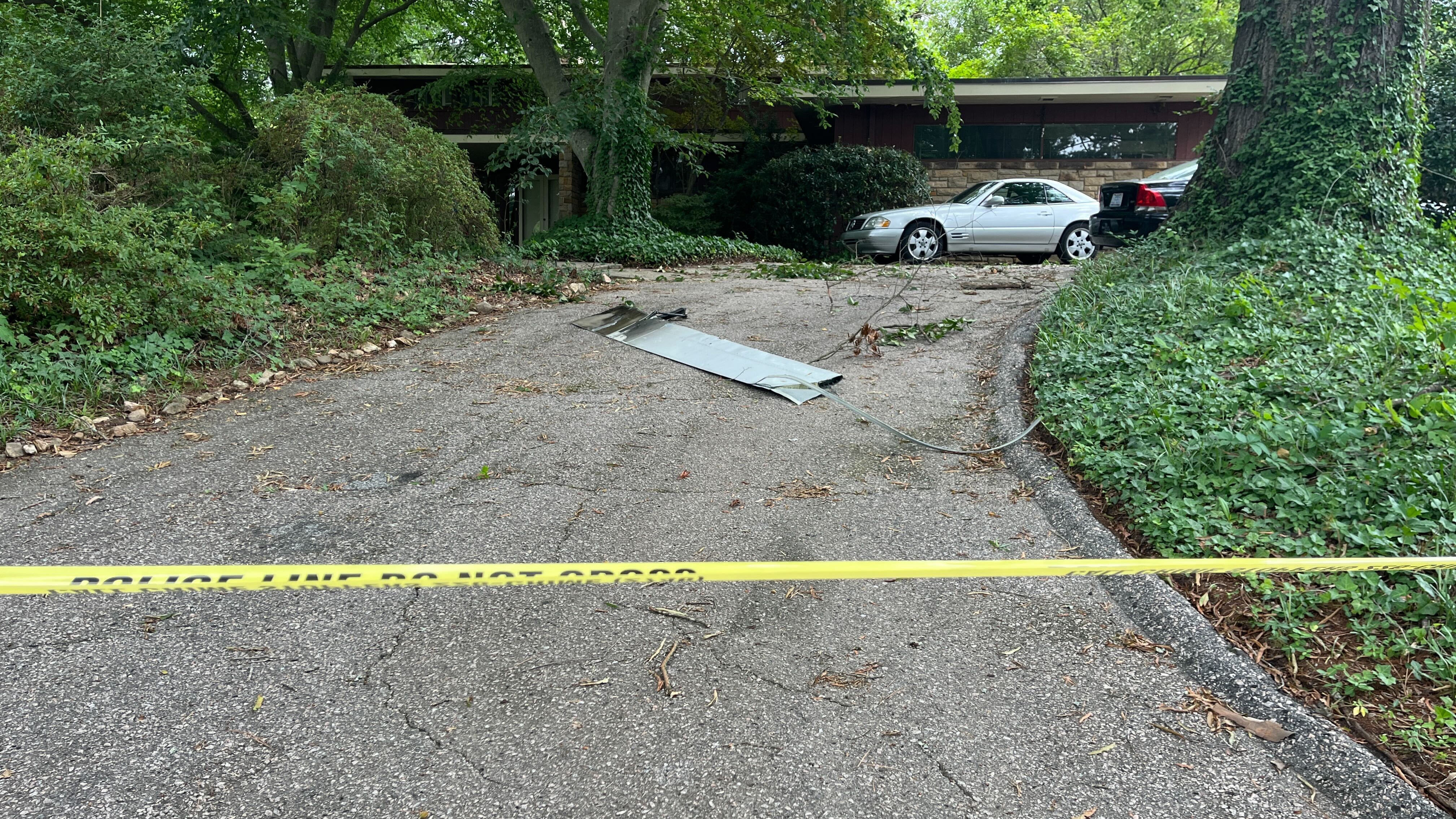 Airplane part found in Raleigh driveway on Wednesday, July 2, 2025. (Photo: ABC11 News)