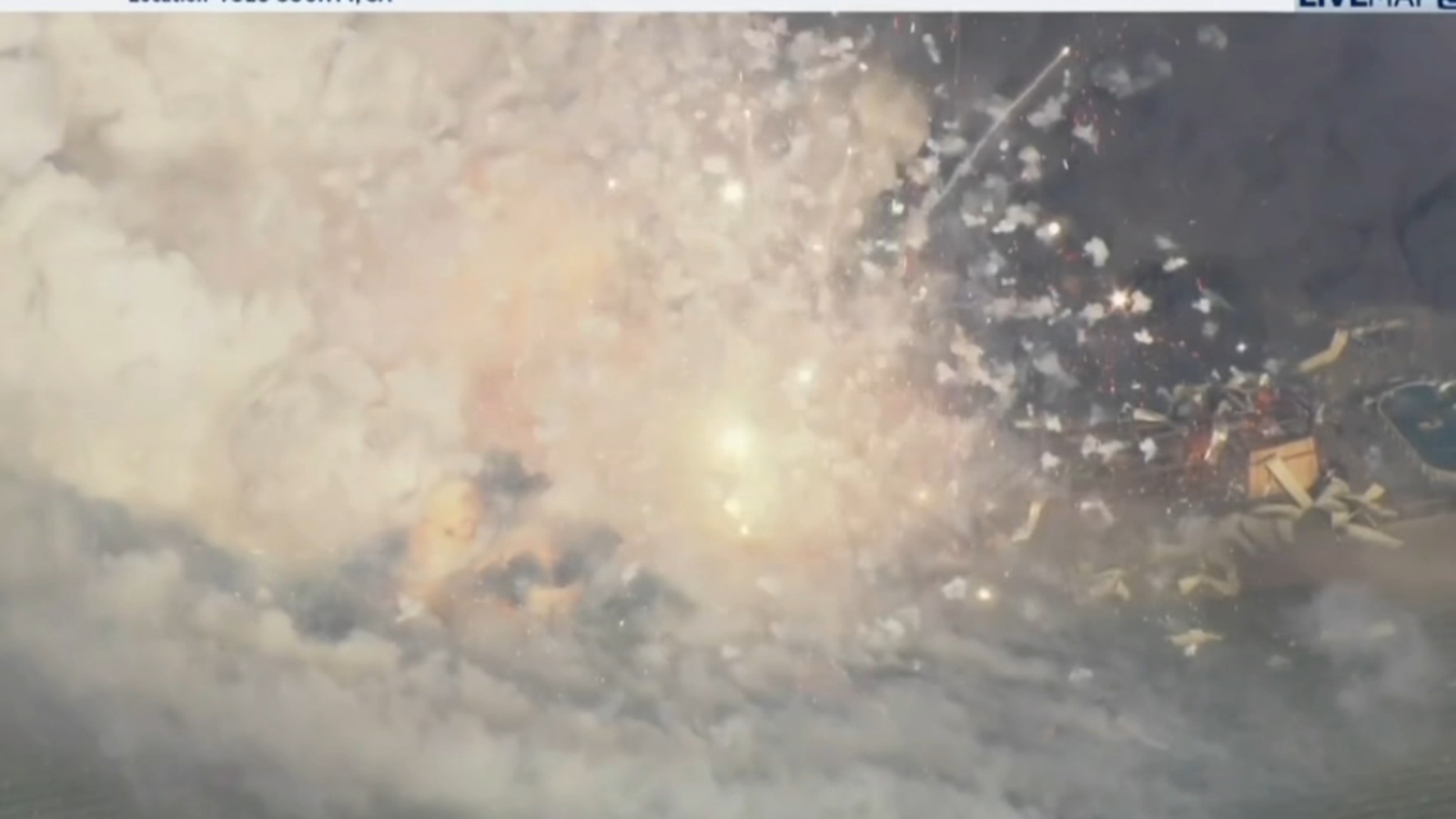 7 missing after explosion at Northern California fireworks warehouse sets off massive blaze