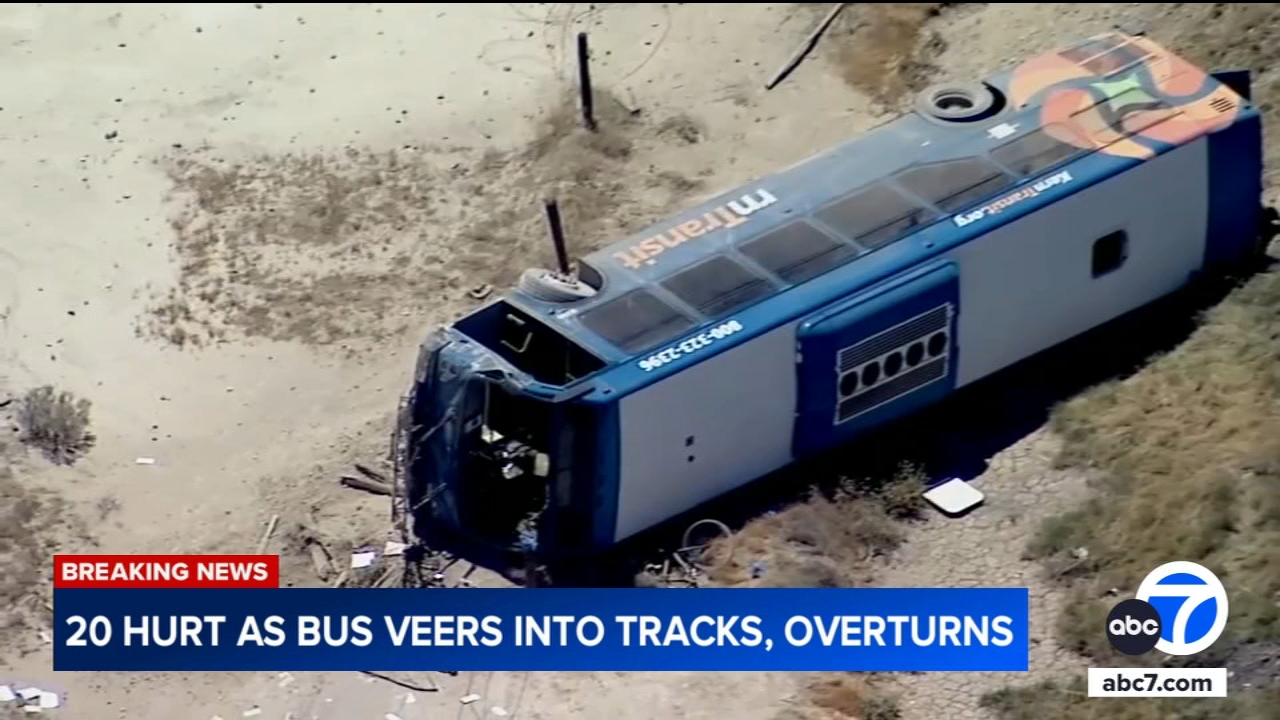 Several injured, including child, after bus overturns in Lancaster