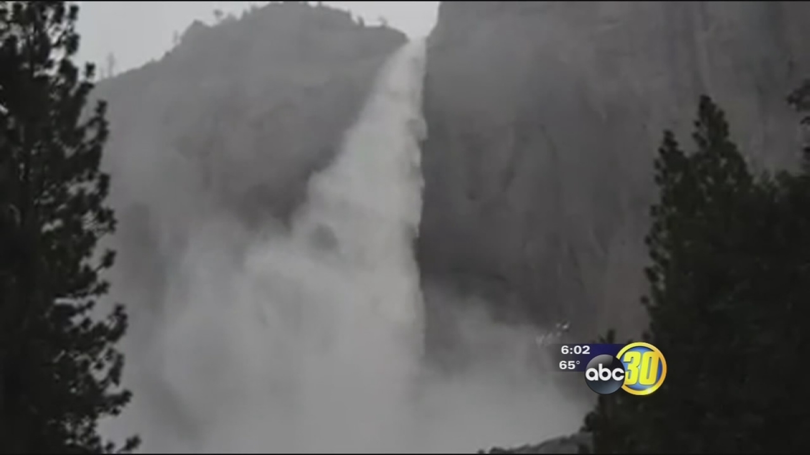 Heavy rain floods waterways at Yosemite National Park ABC30 Fresno