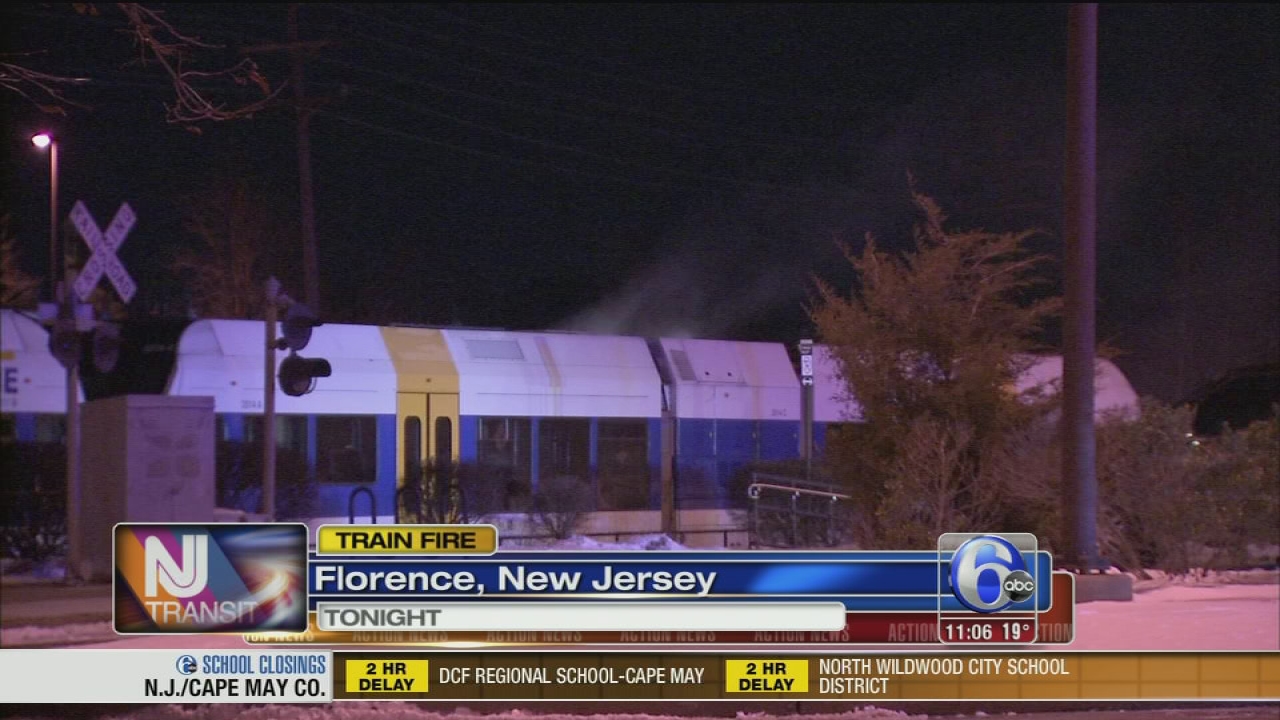 NJ Transit train catches fire in Florence