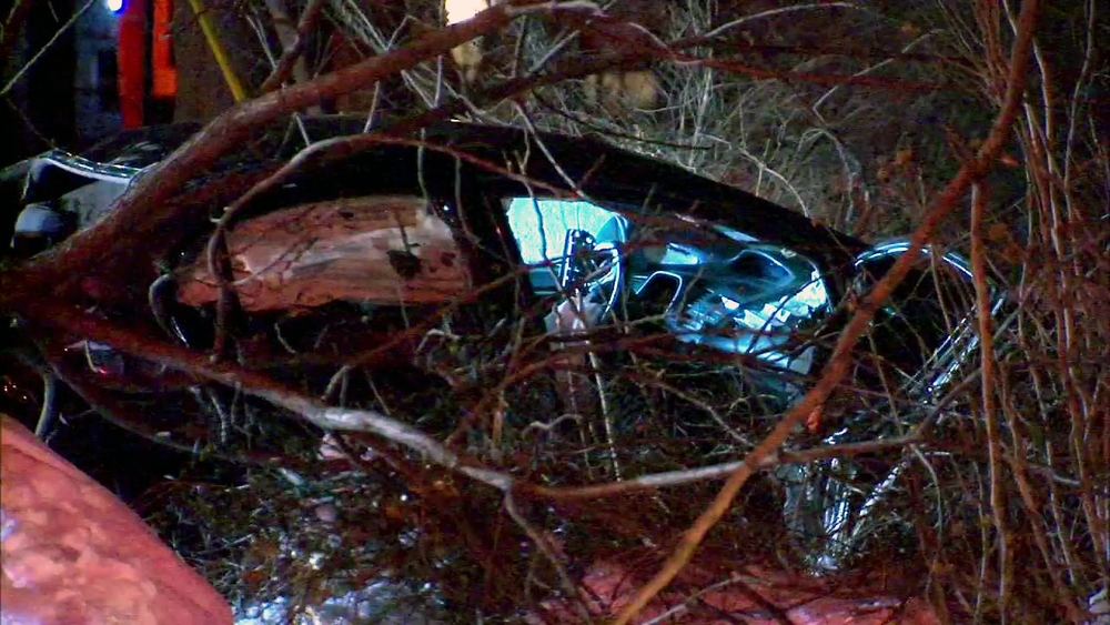 3 dead after stolen car plunges into icy Long Island pond