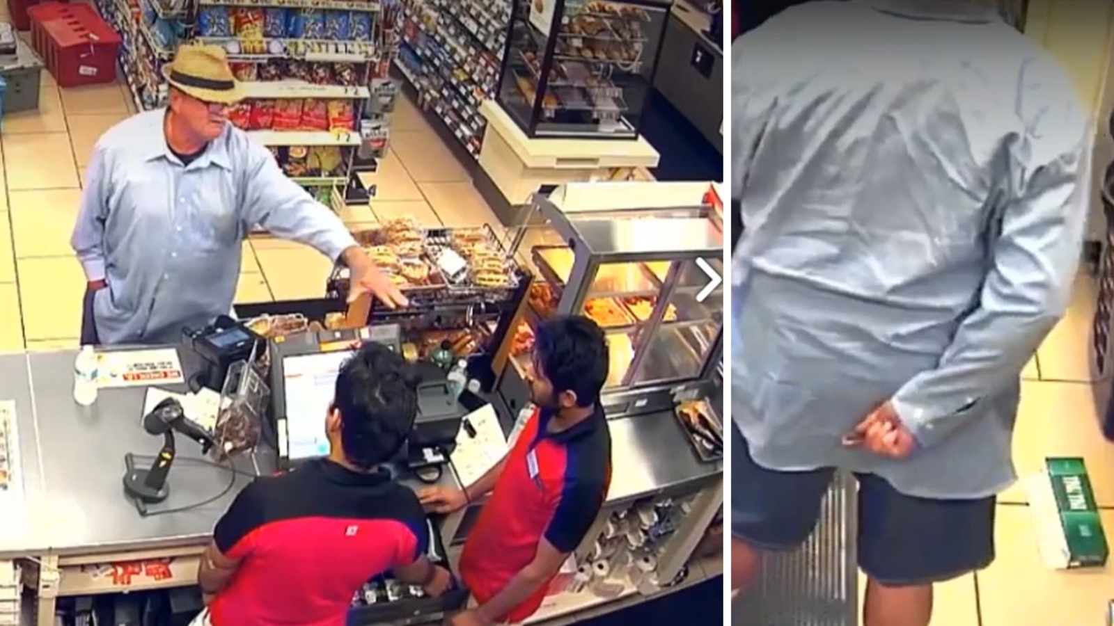 VIDEO Man robs 7Eleven using hand as pretend gun ABC7 New York