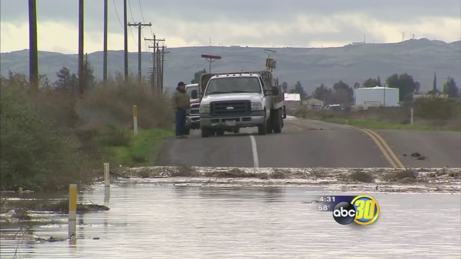 Main roadway to Huron flooded after storm ABC30 Fresno