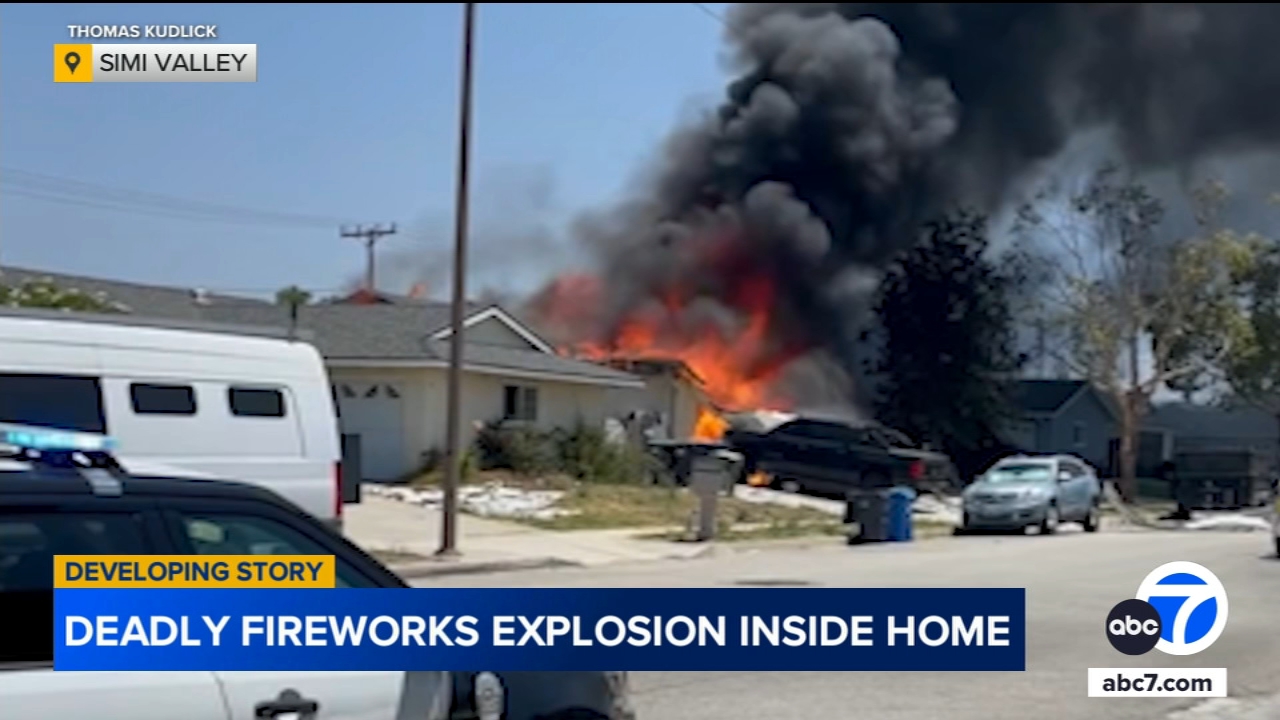 Person killed in Simi Valley house fire after fireworks explosion