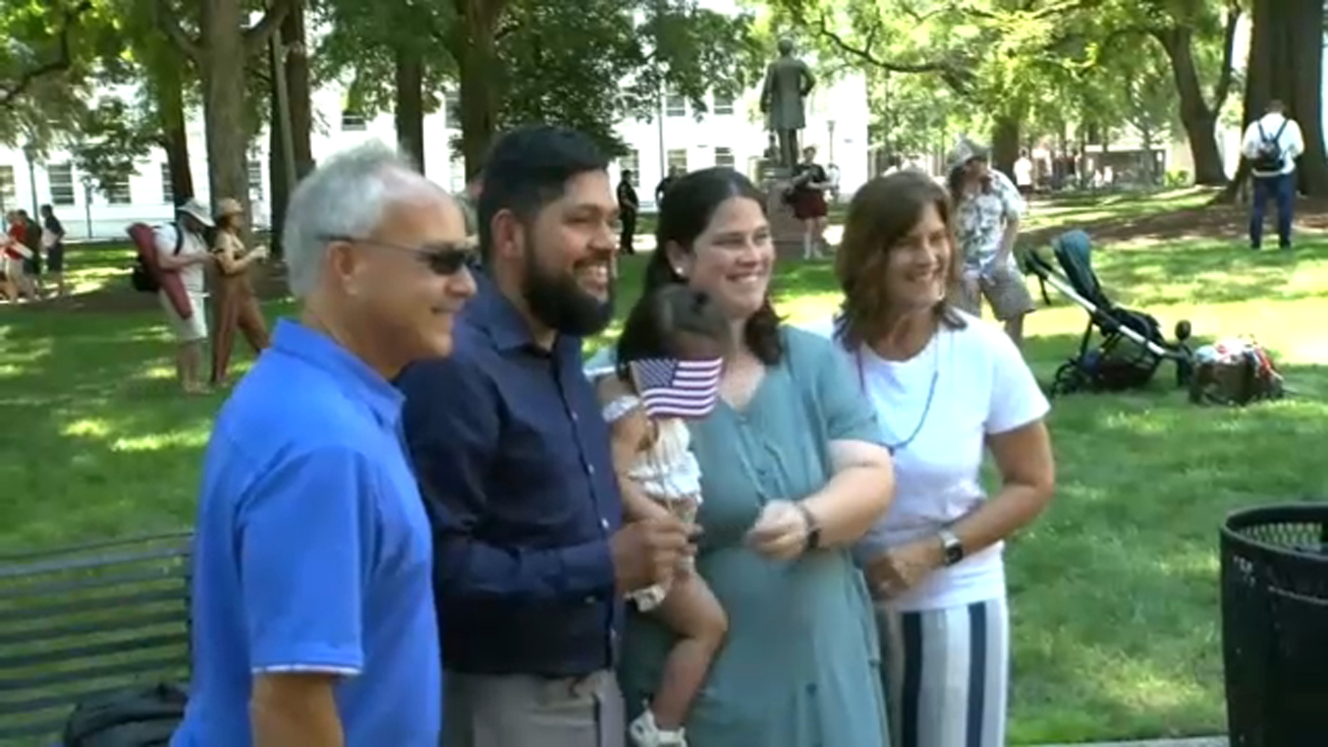 31 people from 19 countries took the oath of allegiance on the grounds of the North Carolina State Capitol on July 4, 2025.