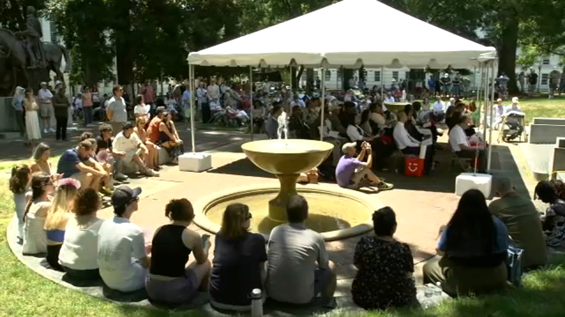 31 people from 19 countries took the oath of allegiance on the grounds of the North Carolina State Capitol on July 4, 2025.