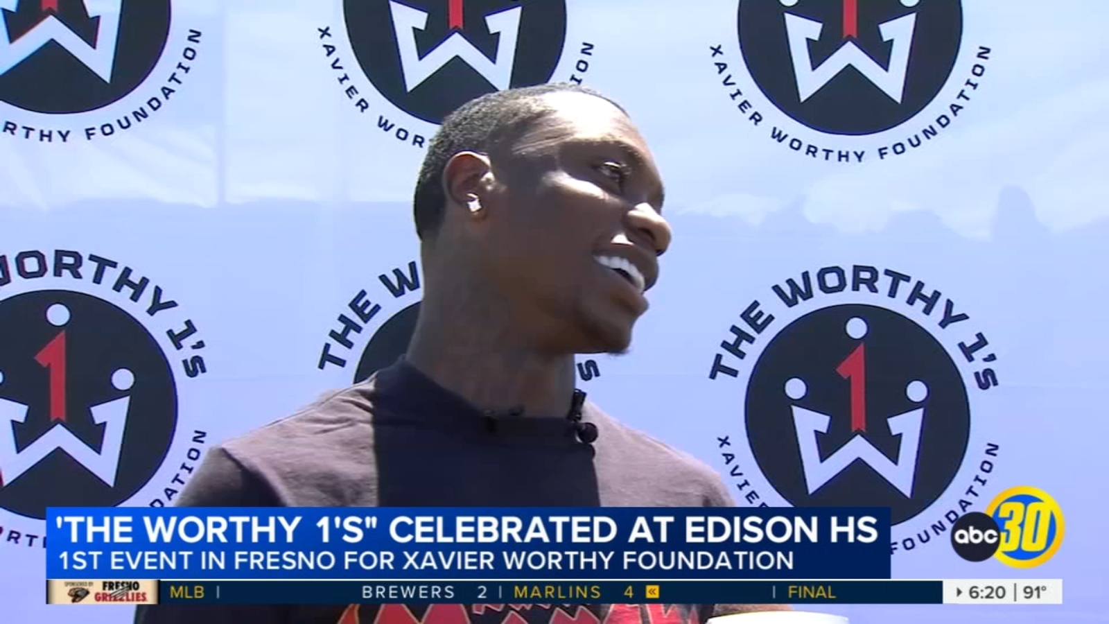 Xavier Worthy holds 1st foundation event in hometown of Fresno