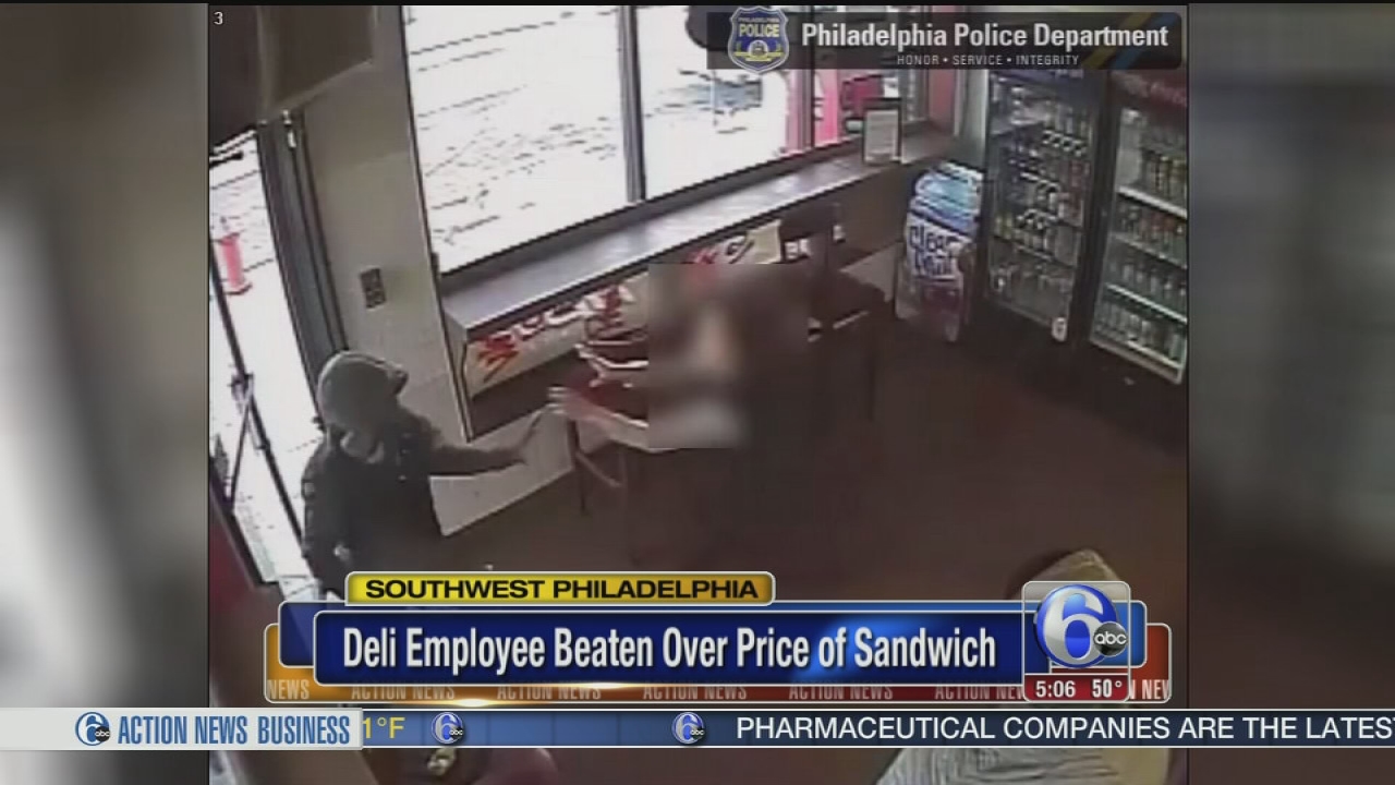 SW Philly deli worker beaten over price of sandwich