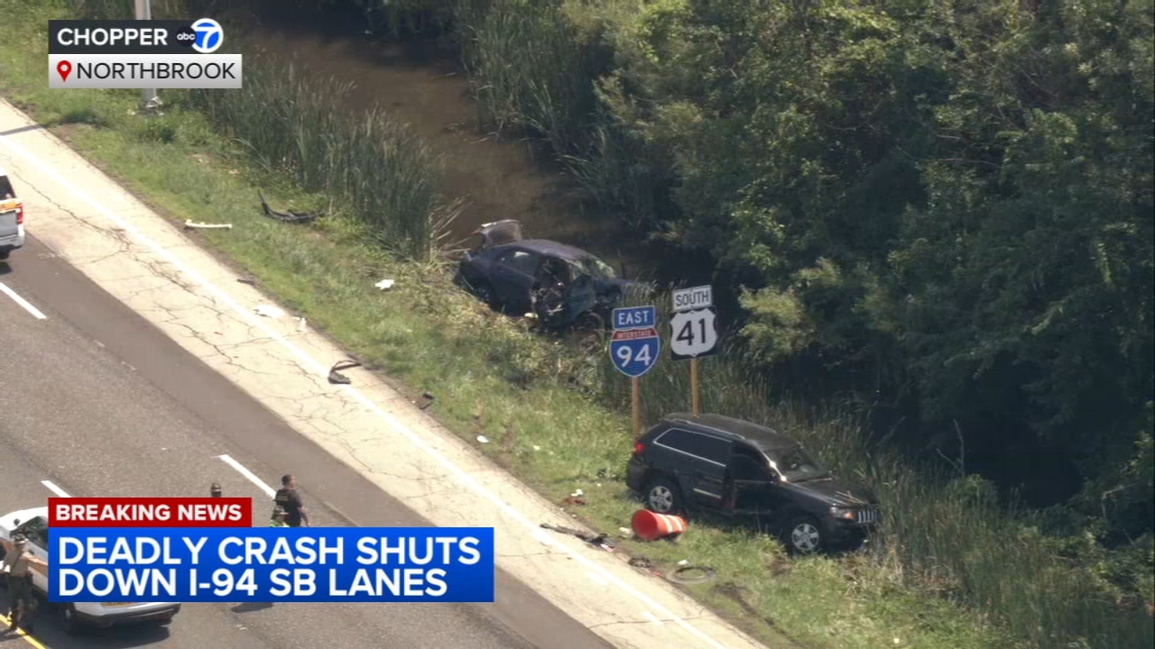 Deadly crash shuts down I-94 SB lanes in north suburbs: ISP