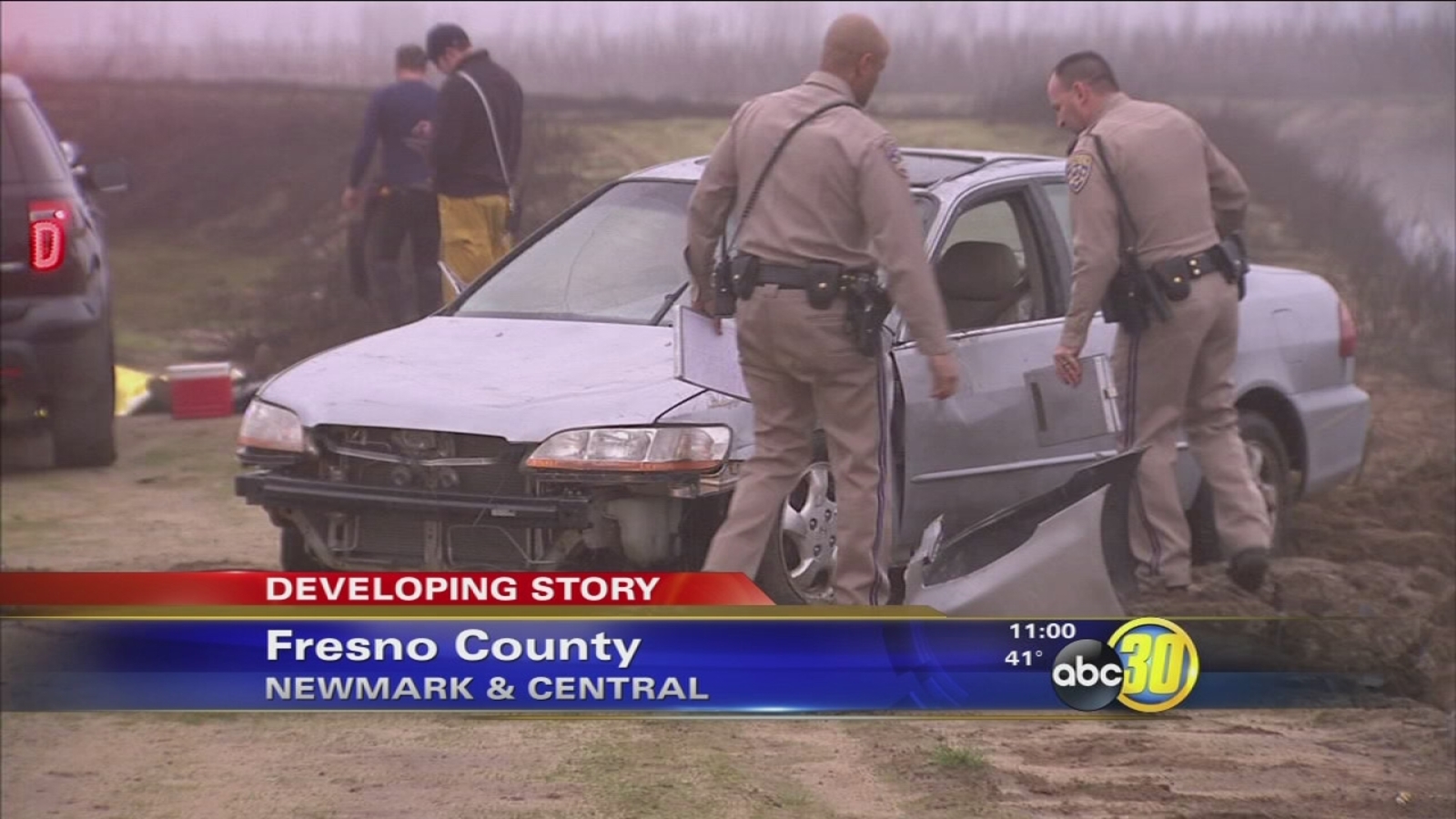 Man dies after crashing car into canal near Sanger - ABC30 Fresno