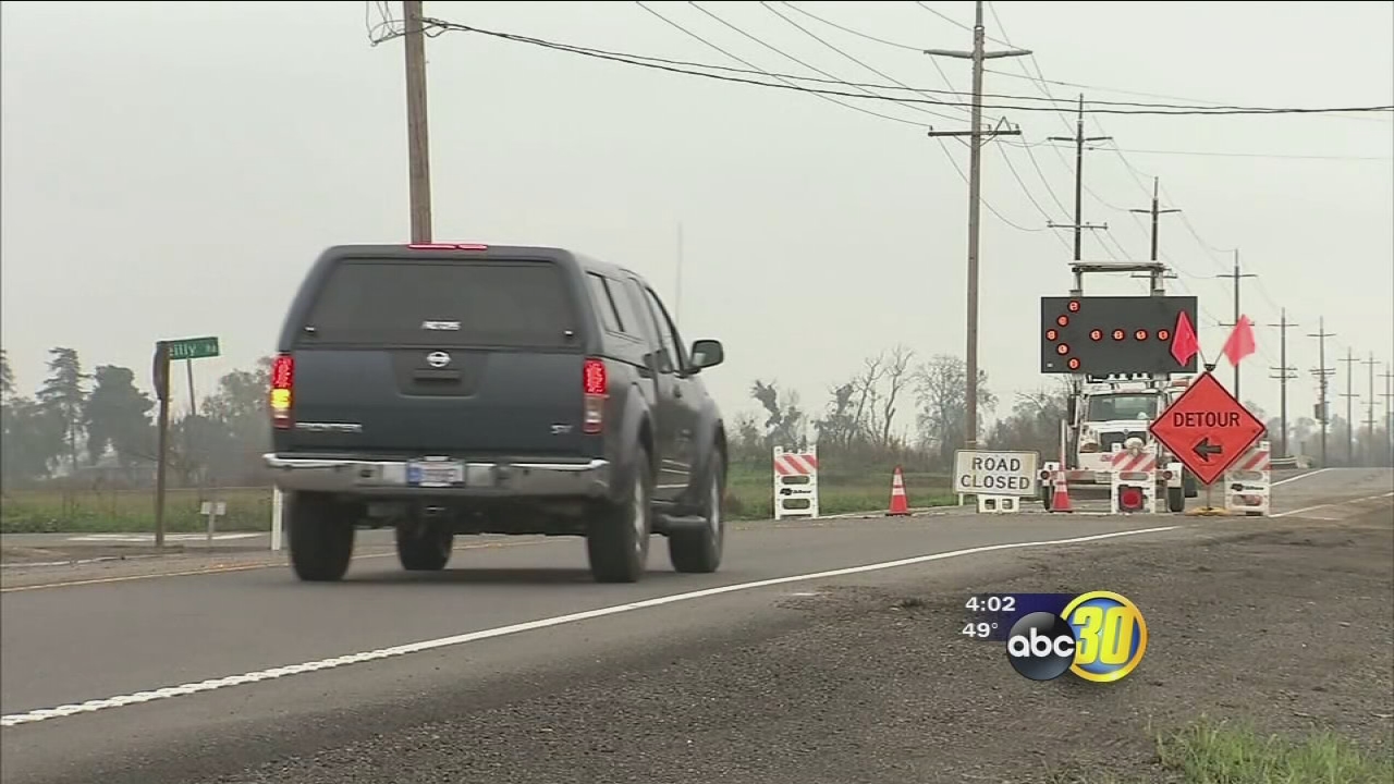 Crews working to clear Highway 59 after heavy storms shut down roads