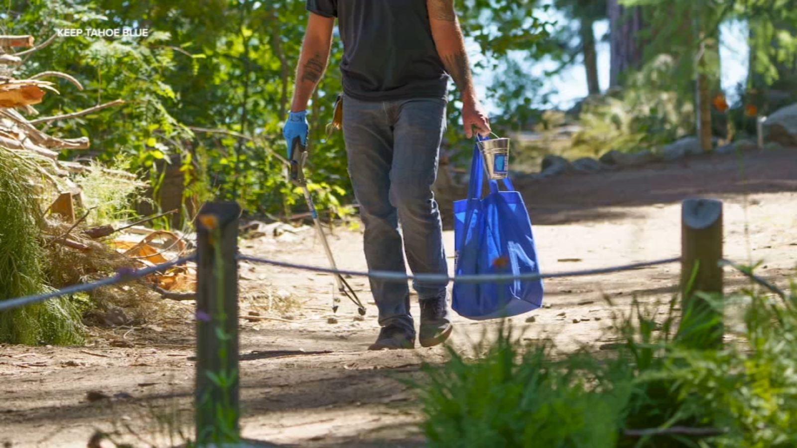 Nearly 1,400 lbs. of trash picked up at Lake Tahoe after July 4th holiday, a decrease from last year