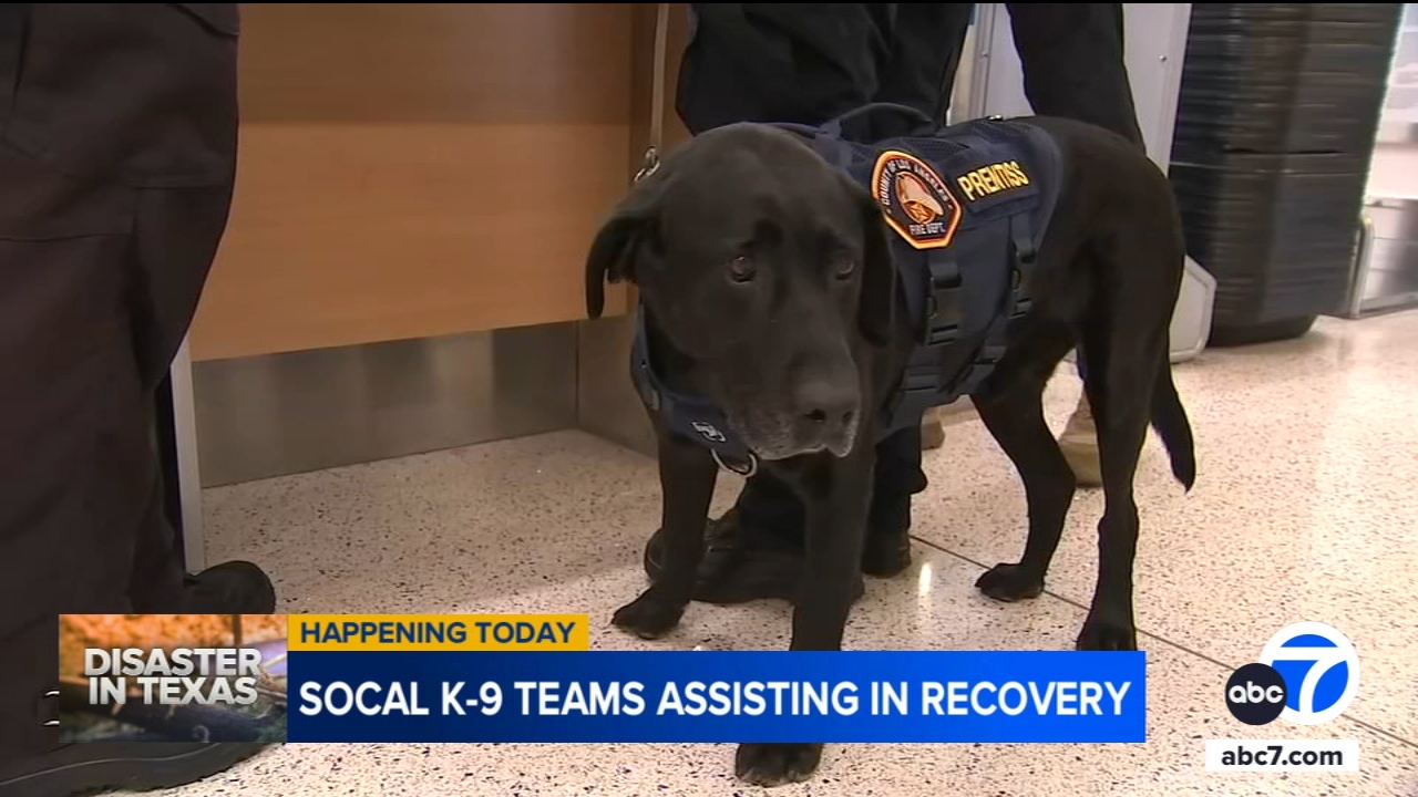 SoCal K-9 teams joining search and recovery efforts in Texas