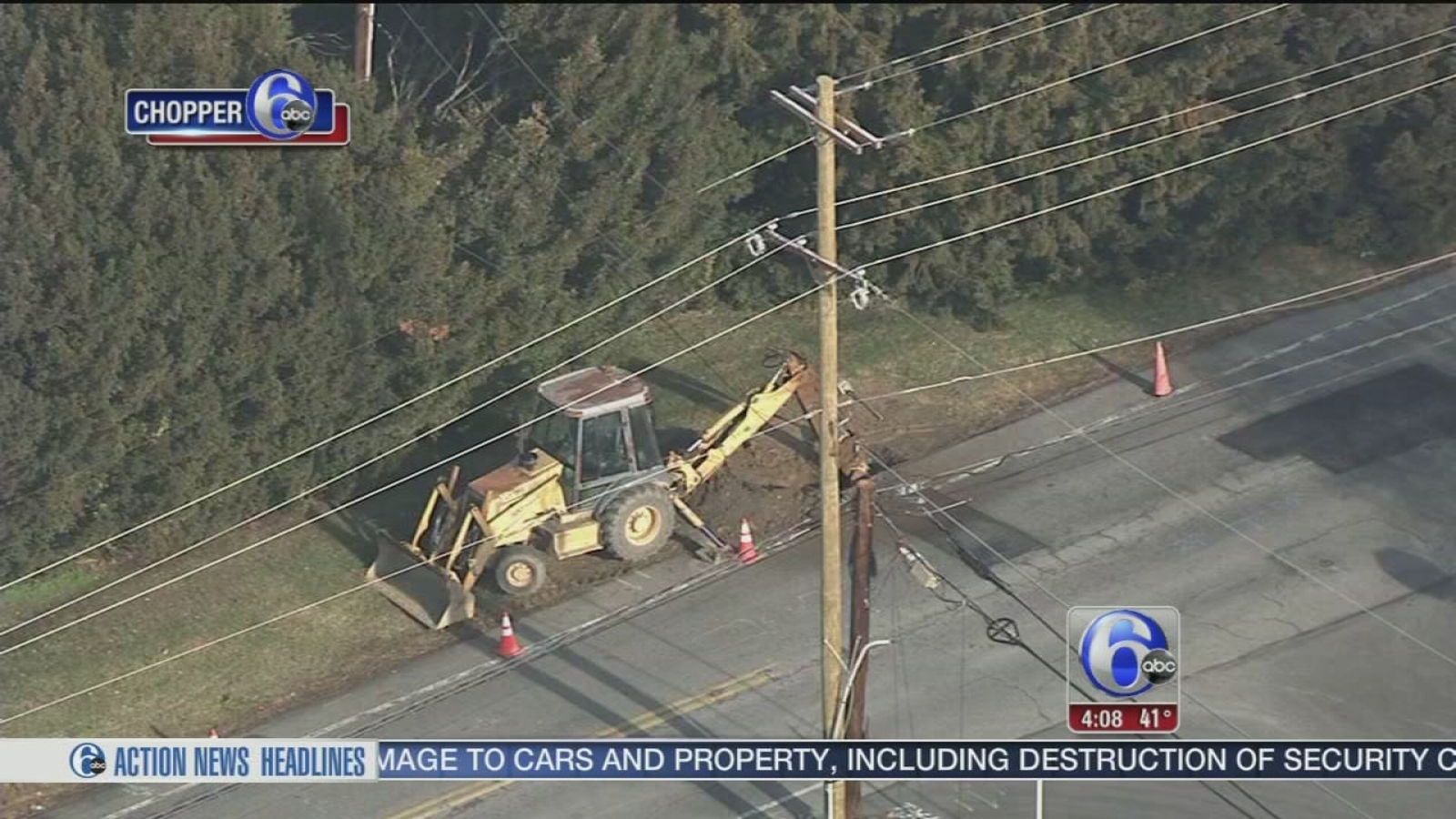 Gas leak reported after main struck in Brookhaven, Pa. 6abc Philadelphia
