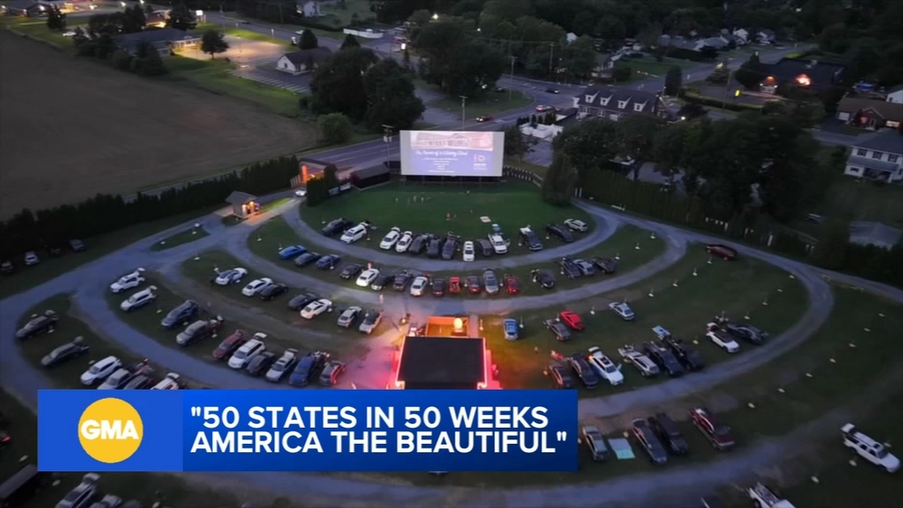 GMA's '50 State' tour stops in Pa. to see oldest drive-in theater 
