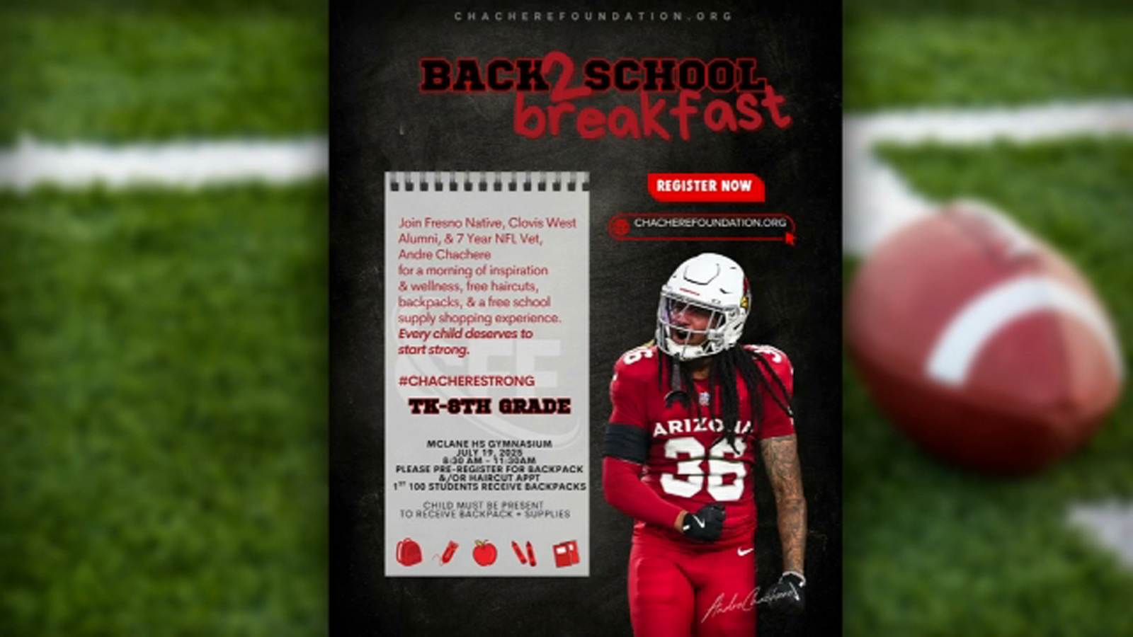 Good Sports: Valley native, NFL player Andre Chachere launches foundation